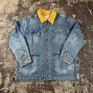 Polo Ralph Lauren Denim Utility Jacket Field Chore Corduroy Collar Men's L NWOT
